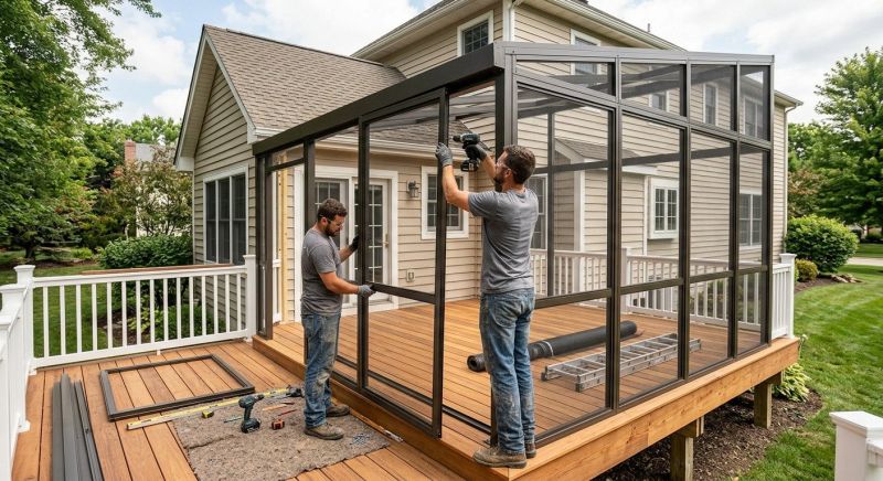 Enclosed Deck Installation in Knoxville, TN